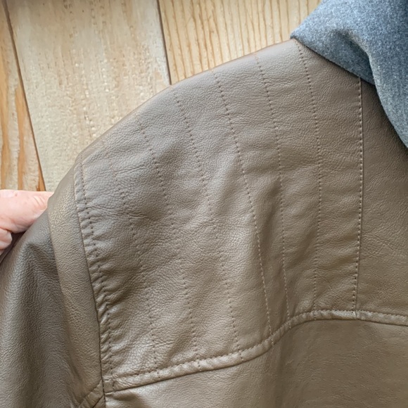 Levi’s brown bomber jacket w hoodie XXL - Picture 9 of 12